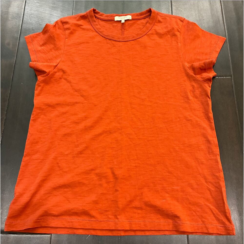 Rag & Bone Crewneck The Sub Tee Short Sleeve Rust… - image 1